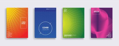 Vektör kapak tasarımları. Gelecekteki Poster şablonu.