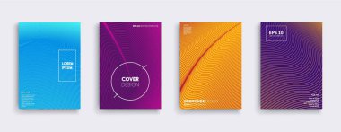 Vektör kapak tasarımları. Gelecekteki Poster şablonu.