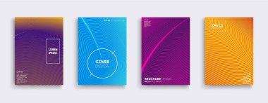 Vektör kapak tasarımları. Gelecekteki Poster şablonu.