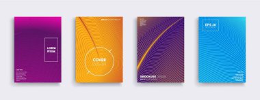 Vektör kapak tasarımları. Gelecekteki Poster şablonu.