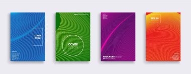 Vektör kapak tasarımları. Gelecekteki Poster şablonu.