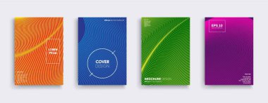 Vektör kapak tasarımları. Gelecekteki Poster şablonu.