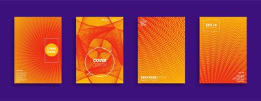 Vektör kapak tasarımları. Gelecekteki Poster şablonu.