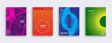 Vektör kapak tasarımları. Gelecekteki Poster şablonu.