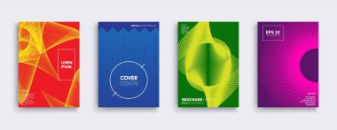 Vektör kapak tasarımları. Gelecekteki Poster şablonu.