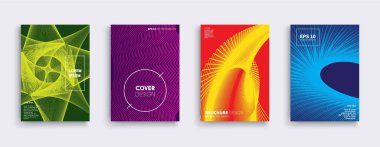 Vektör kapak tasarımları. Gelecekteki Poster şablonu.
