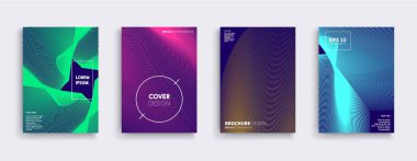 Vektör kapak tasarımları. Gelecekteki Poster şablonu.