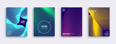 Vektör kapak tasarımları. Gelecekteki Poster şablonu.