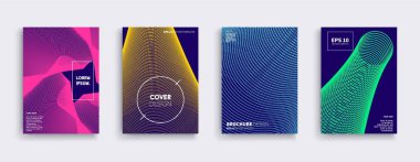 Vektör kapak tasarımları. Gelecekteki Poster şablonu.