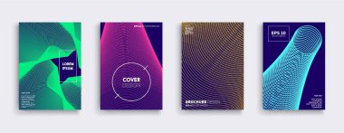 Vektör kapak tasarımları. Gelecekteki Poster şablonu.