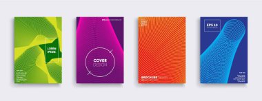 Vektör kapak tasarımları. Gelecekteki Poster şablonu.