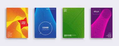 Vektör kapak tasarımları. Gelecekteki Poster şablonu.
