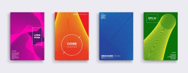 Vektör kapak tasarımları. Gelecekteki Poster şablonu.
