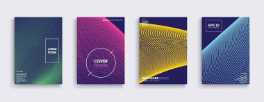 Vektör kapak tasarımları. Gelecekteki Poster şablonu.