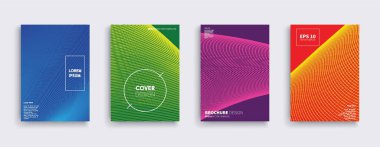 Vektör kapak tasarımları. Gelecekteki Poster şablonu.