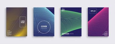 Vektör kapak tasarımları. Gelecekteki Poster şablonu.