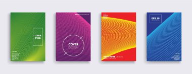 Vektör kapak tasarımları. Gelecekteki Poster şablonu.