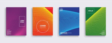 Vektör kapak tasarımları. Gelecekteki Poster şablonu.