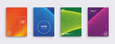 Vektör kapak tasarımları. Gelecekteki Poster şablonu.