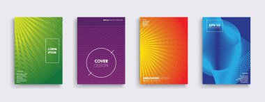 Vektör kapak tasarımları. Gelecekteki Poster şablonu.