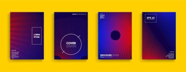 Vektör kapak tasarımları. Gelecekteki Poster şablonu.