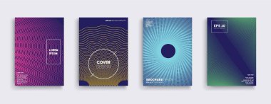 Vektör kapak tasarımları. Gelecekteki Poster şablonu.
