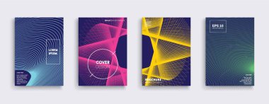Vektör kapak tasarımları. Gelecekteki Poster şablonu.