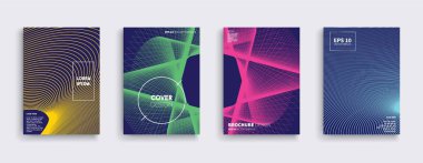 Vektör kapak tasarımları. Gelecekteki Poster şablonu.
