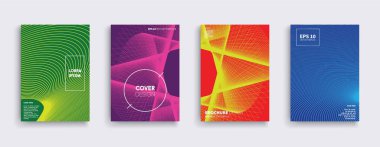 Vektör kapak tasarımları. Gelecekteki Poster şablonu.