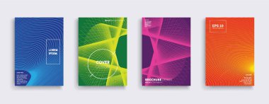 Vektör kapak tasarımları. Gelecekteki Poster şablonu.