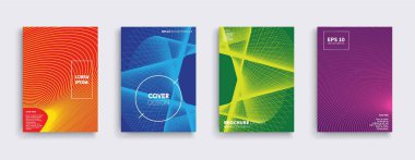 Vektör kapak tasarımları. Gelecekteki Poster şablonu.