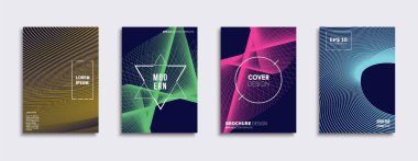Vektör kapak tasarımları. Gelecekteki Poster şablonu.