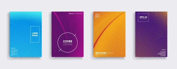 Vektor Cover Designs Zukünftige Plakatvorlage — Stockvektor