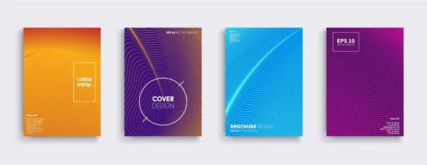 Vektor Cover Designs Zukünftige Plakatvorlage — Stockvektor