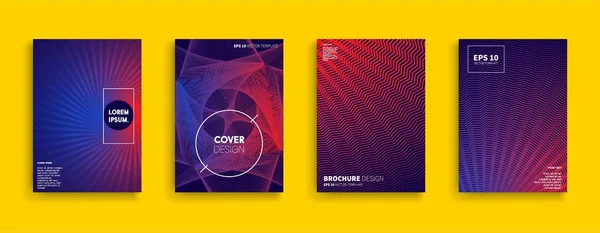 Vektor Cover Designs Zukünftige Plakatvorlage — Stockvektor