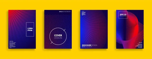 Vektor Cover Designs Zukünftige Plakatvorlage — Stockvektor