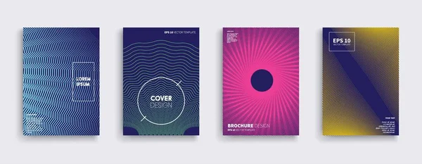 Vektor Cover Designs Zukünftige Plakatvorlage — Stockvektor