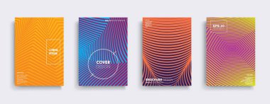 Vektör kapak tasarımları. Gelecekteki Poster şablonu. Smartphone modern arka plan ayarlamak.