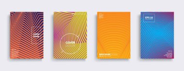 Vektör kapak tasarımları. Gelecekteki Poster şablonu. Smartphone modern arka plan ayarlamak.