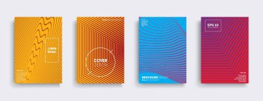 Vektör kapak tasarımları. Gelecekteki Poster şablonu. Smartphone modern arka plan ayarlamak.