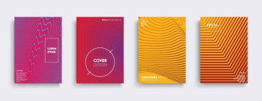 Vektör kapak tasarımları. Gelecekteki Poster şablonu. Smartphone modern arka plan ayarlamak.