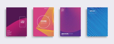 Vektör kapak tasarımları. Gelecekteki Poster şablonu. Smartphone modern arka plan ayarlamak.