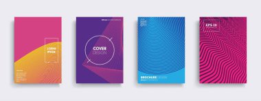 Vektör kapak tasarımları. Gelecekteki Poster şablonu. Smartphone modern arka plan ayarlamak.