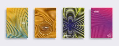 Vektör kapak tasarımları. Gelecekteki Poster şablonu. Smartphone modern arka plan ayarlamak.