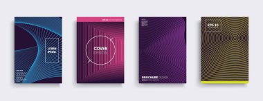 Vektör kapak tasarımları. Gelecekteki Poster şablonu. Smartphone modern arka plan ayarlamak.