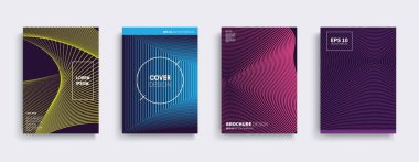 Vektör kapak tasarımları. Gelecekteki Poster şablonu. Smartphone modern arka plan ayarlamak.