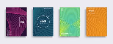 Vektör kapak tasarımları. Gelecekteki Poster şablonu. Smartphone modern arka plan ayarlamak.