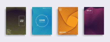 Vektör kapak tasarımları. Gelecekteki Poster şablonu. Smartphone modern arka plan ayarlamak.