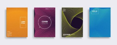 Vektör kapak tasarımları. Gelecekteki Poster şablonu. Smartphone modern arka plan ayarlamak.