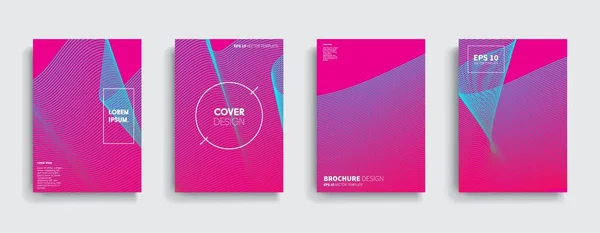 Vektor Cover Designs Zukünftige Plakatvorlage Smartphone Mit Modernem Hintergrund — Stockvektor